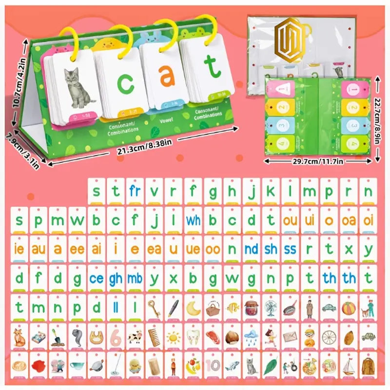 Early Learning Flashcard Set – Visual Word & Voice Learning Cards for Preschoolers (Ages 3+) | Perfect for Early Reading, Speech Therapy & Special Education