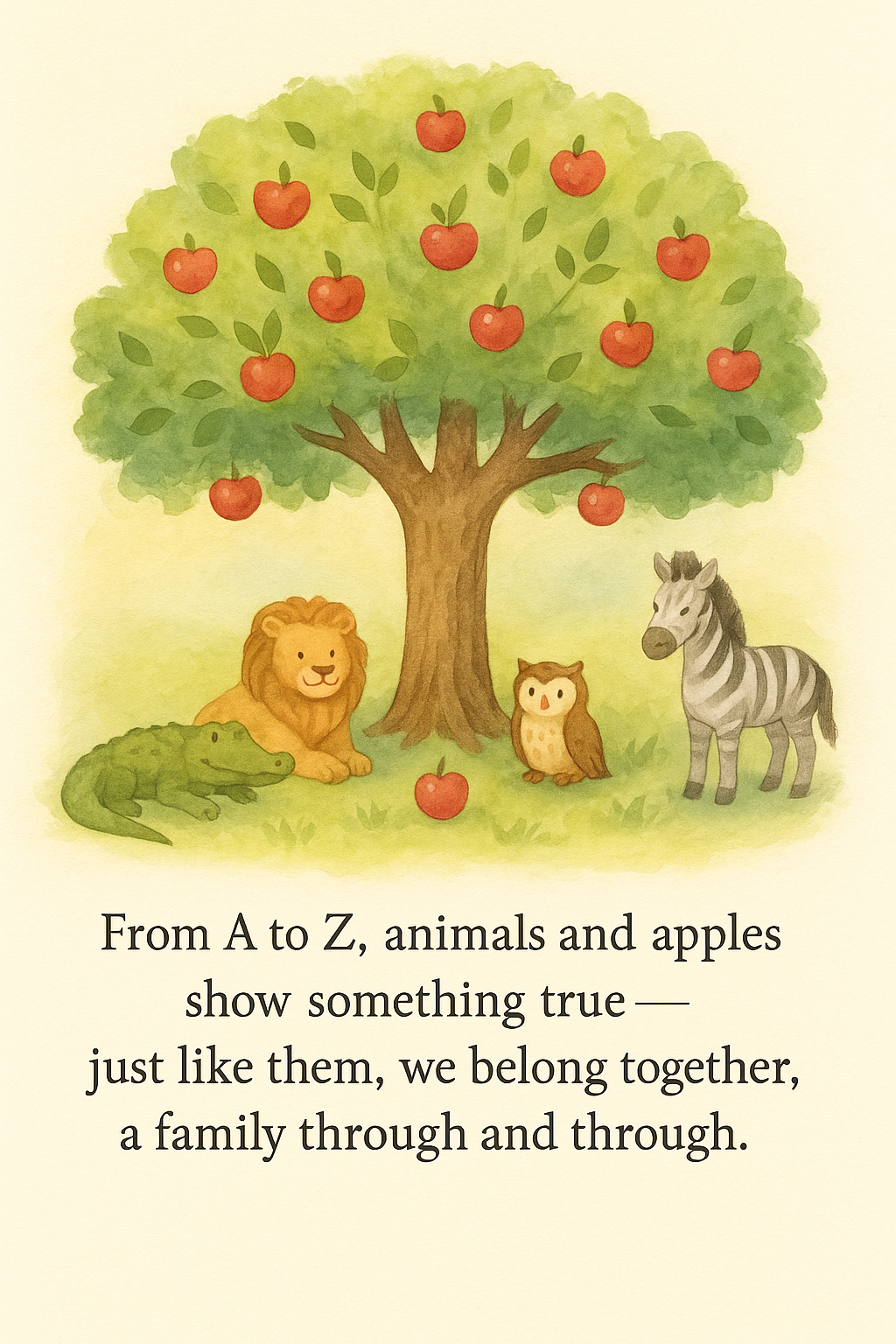 The Apple Alphabet Adventure: A Fun ABC Book with Apples and Animals for Early Learners