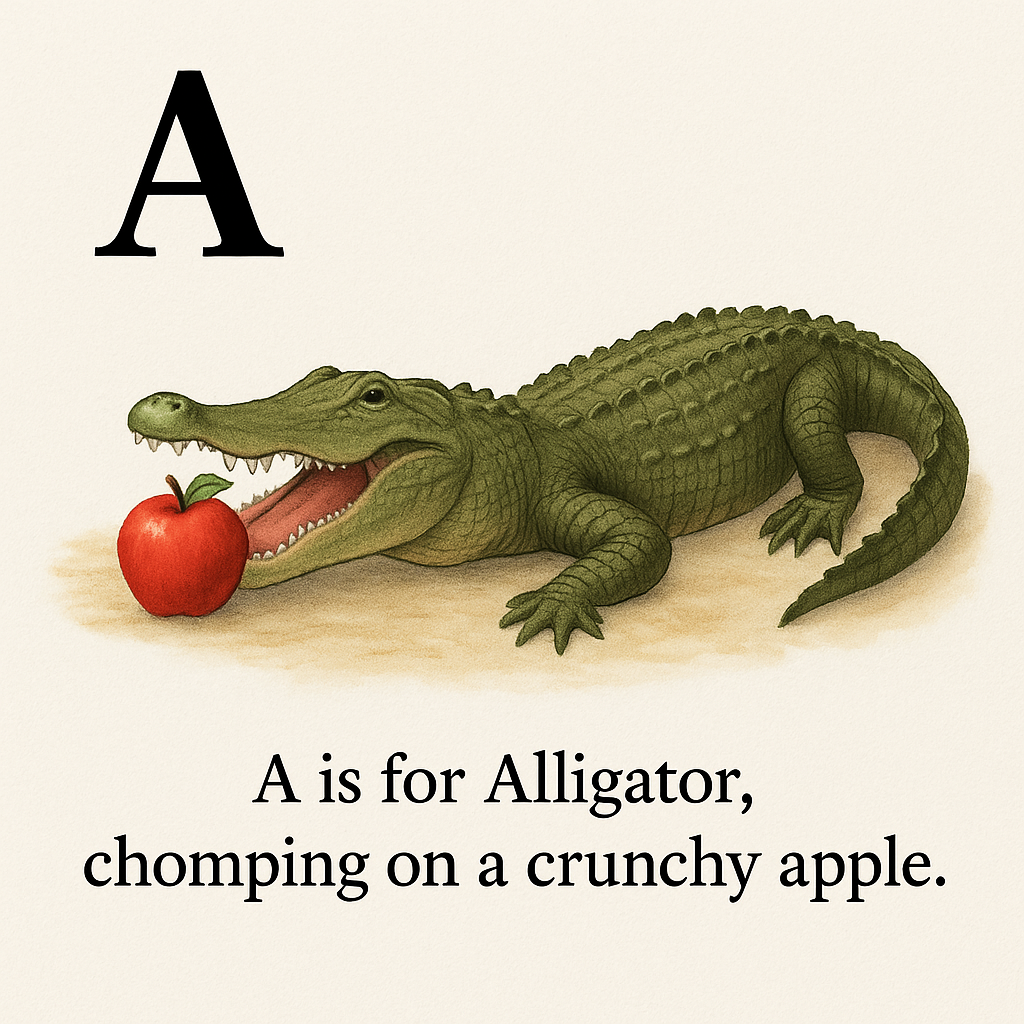 The Apple Alphabet Adventure: A Fun ABC Book with Apples and Animals for Early Learners