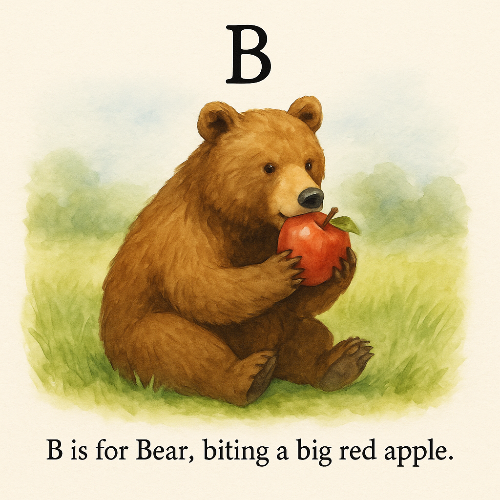The Apple Alphabet Adventure: A Fun ABC Book with Apples and Animals for Early Learners