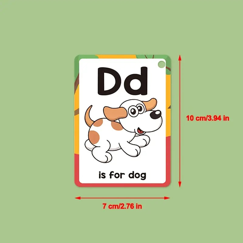 Phonic Picture cardsa27-Piece Alphabet Phonics Flashcards – Colorful Early Learning Cards for Kids | Letter Sounds, Vocabulary & Reading Skills Development | Durable, Playful & Educational Gift for Young Learners